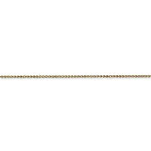 14k Yellow Gold 1.00mm Solid Polish Cable Chain