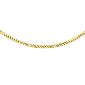 18K Yellow Gold 30 Diamond Cut Curb Chain /20’’