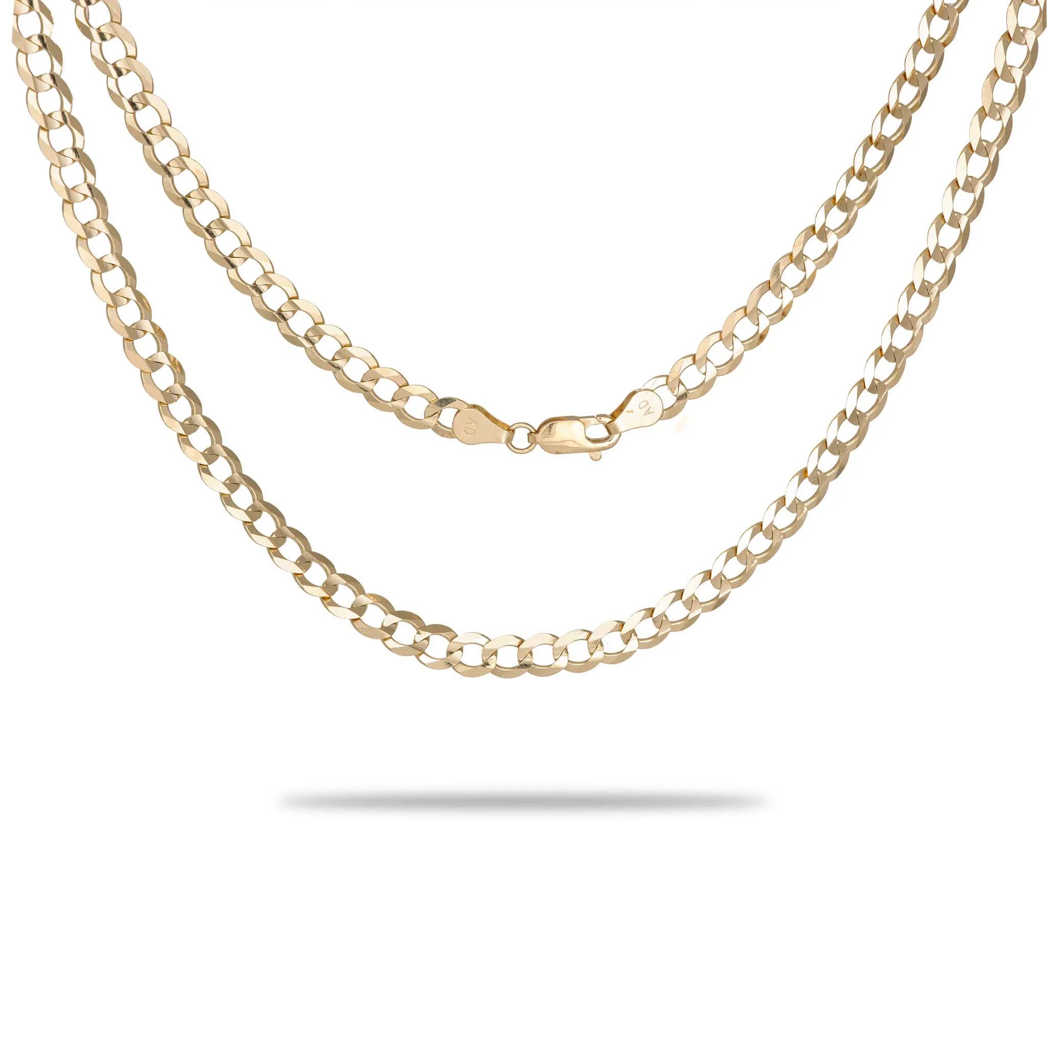 5.5mm Curb Chain in Gold