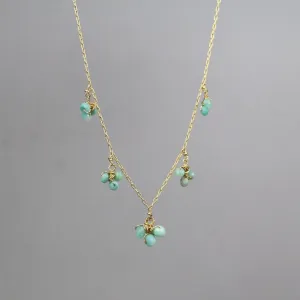 Amazonite Cluster Necklace