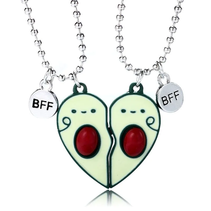 Best Friends Avocado Necklace