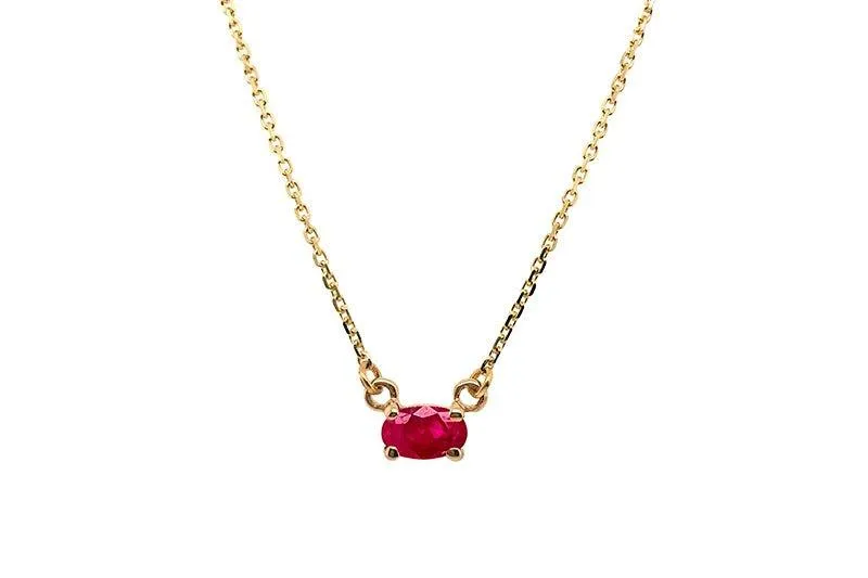 Birthstone & Gold Necklaces Prisma Collection