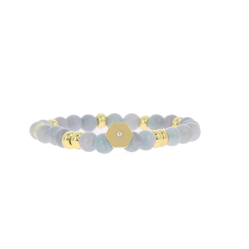 Bracelet perle forme ecrou