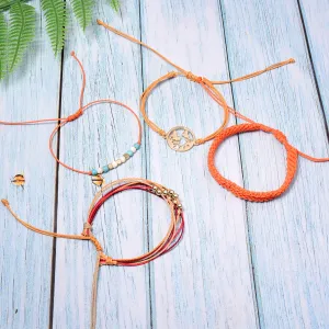 Braided Bracelet Summer Wax Line Boho Style Friendship Hand Strap