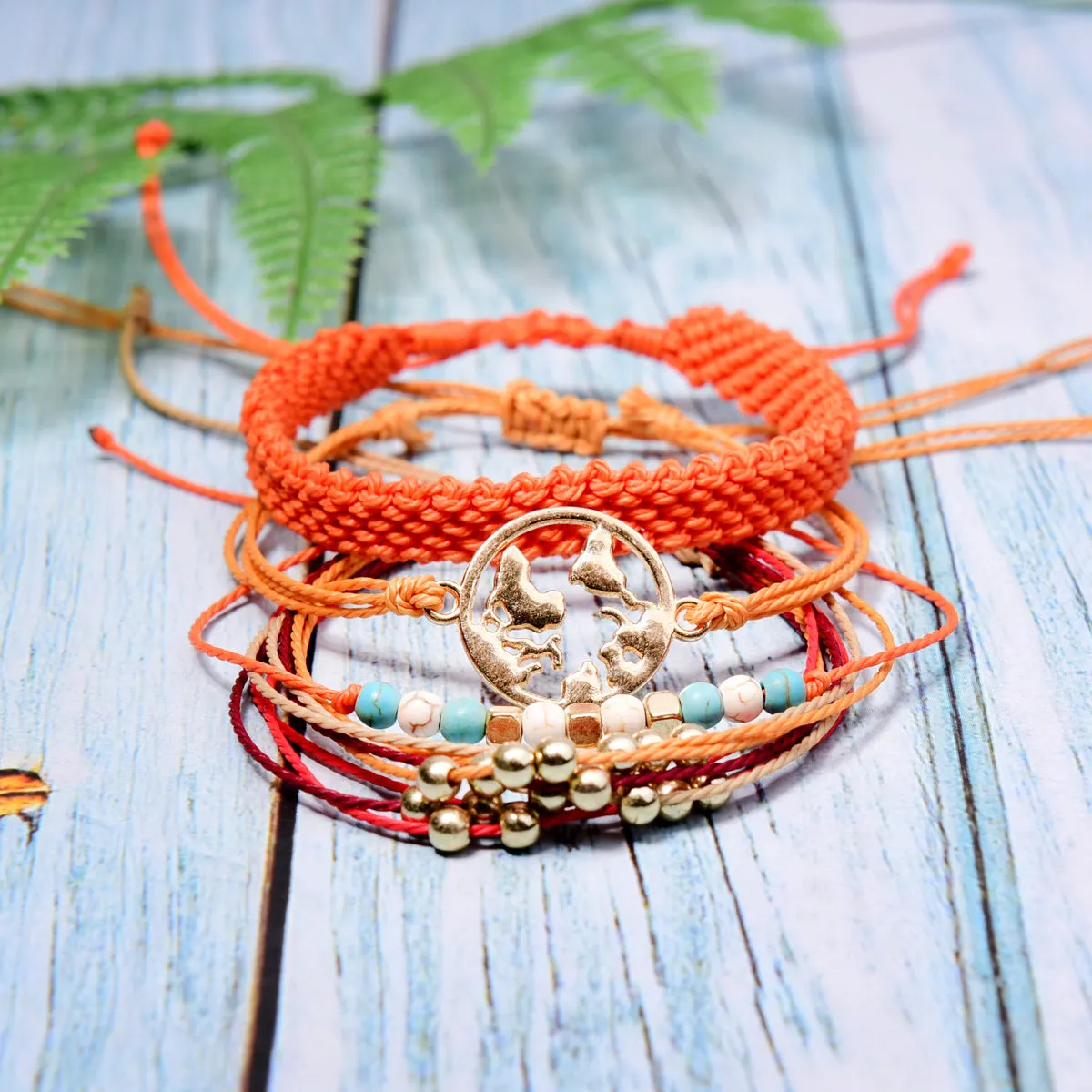 Braided Bracelet Summer Wax Line Boho Style Friendship Hand Strap