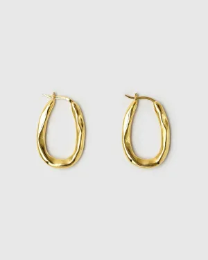 Brie Leon - Organica Bent Hoops GOLD