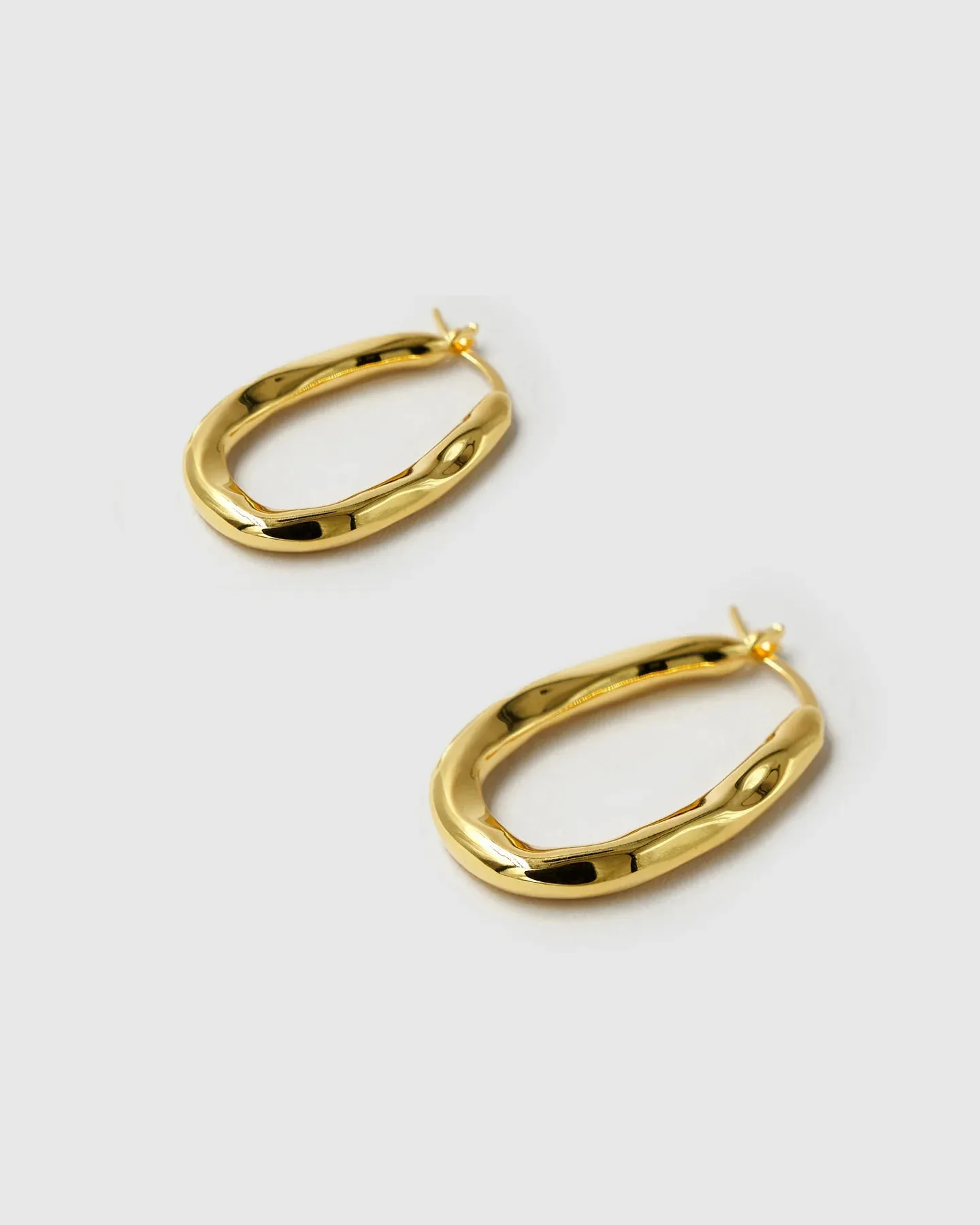 Brie Leon - Organica Bent Hoops GOLD