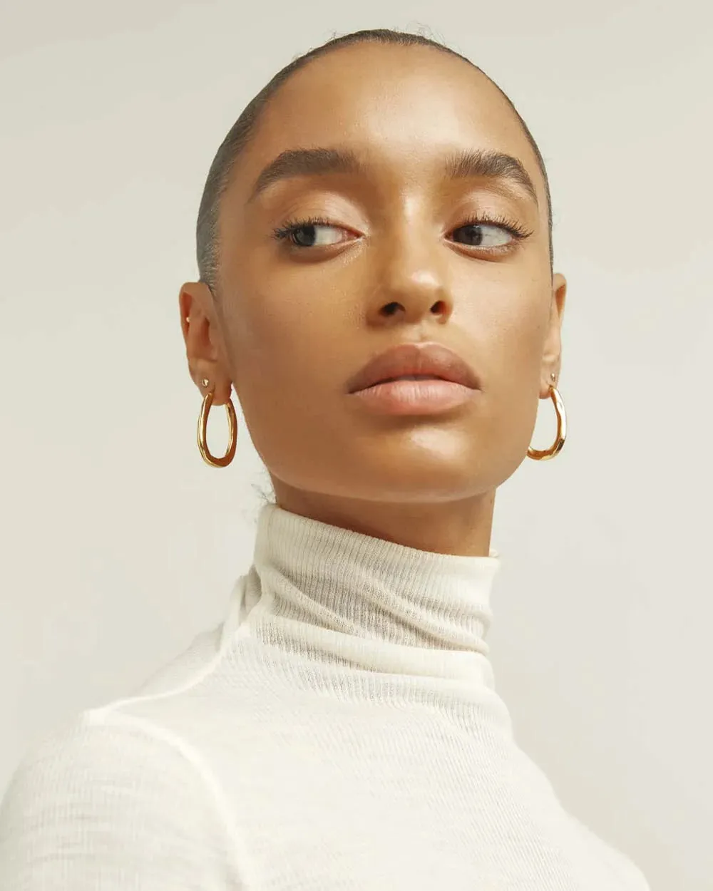 Brie Leon - Organica Bent Hoops GOLD