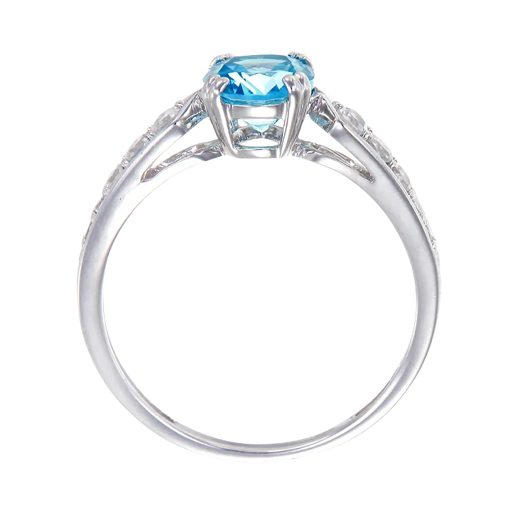 Classically Elegant Passion Topaz Ring