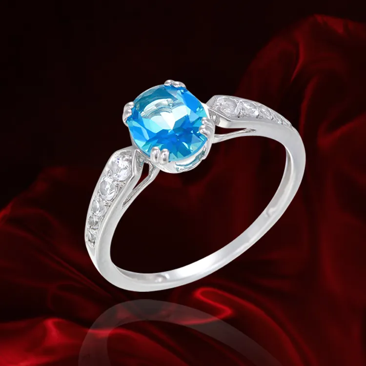 Classically Elegant Passion Topaz Ring