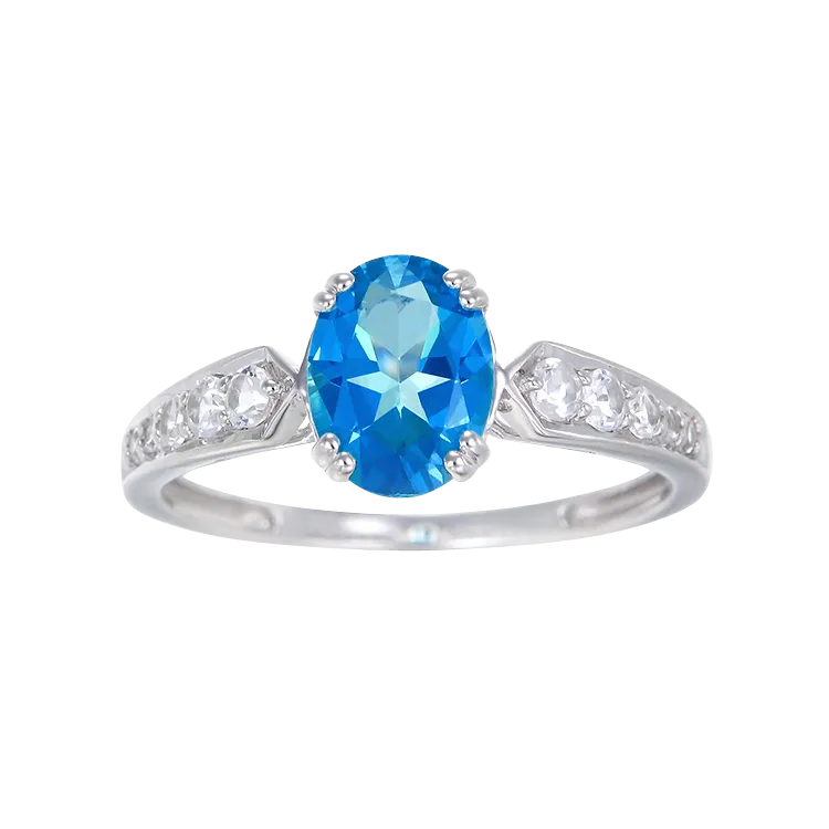 Classically Elegant Passion Topaz Ring