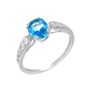 Classically Elegant Passion Topaz Ring