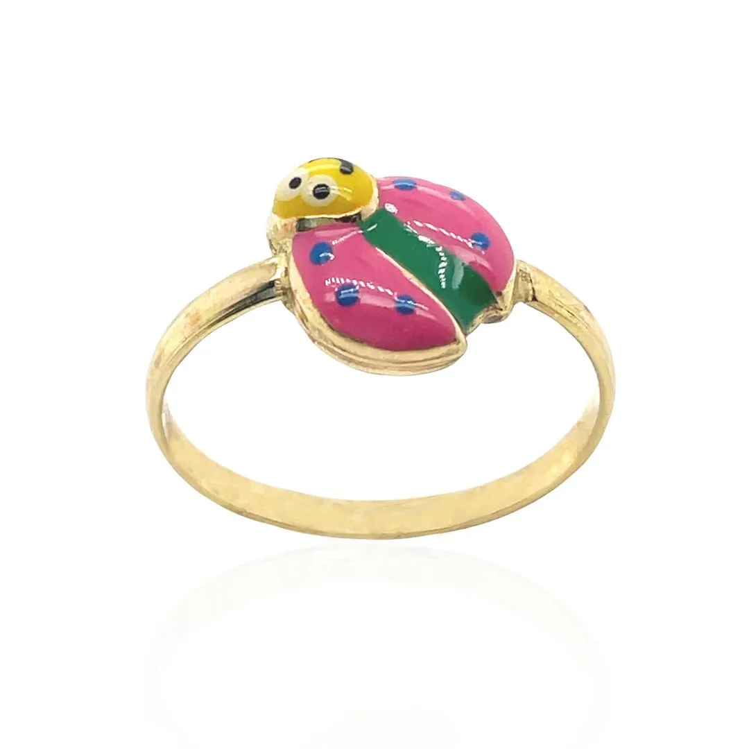 Colorful Ladybug Ring