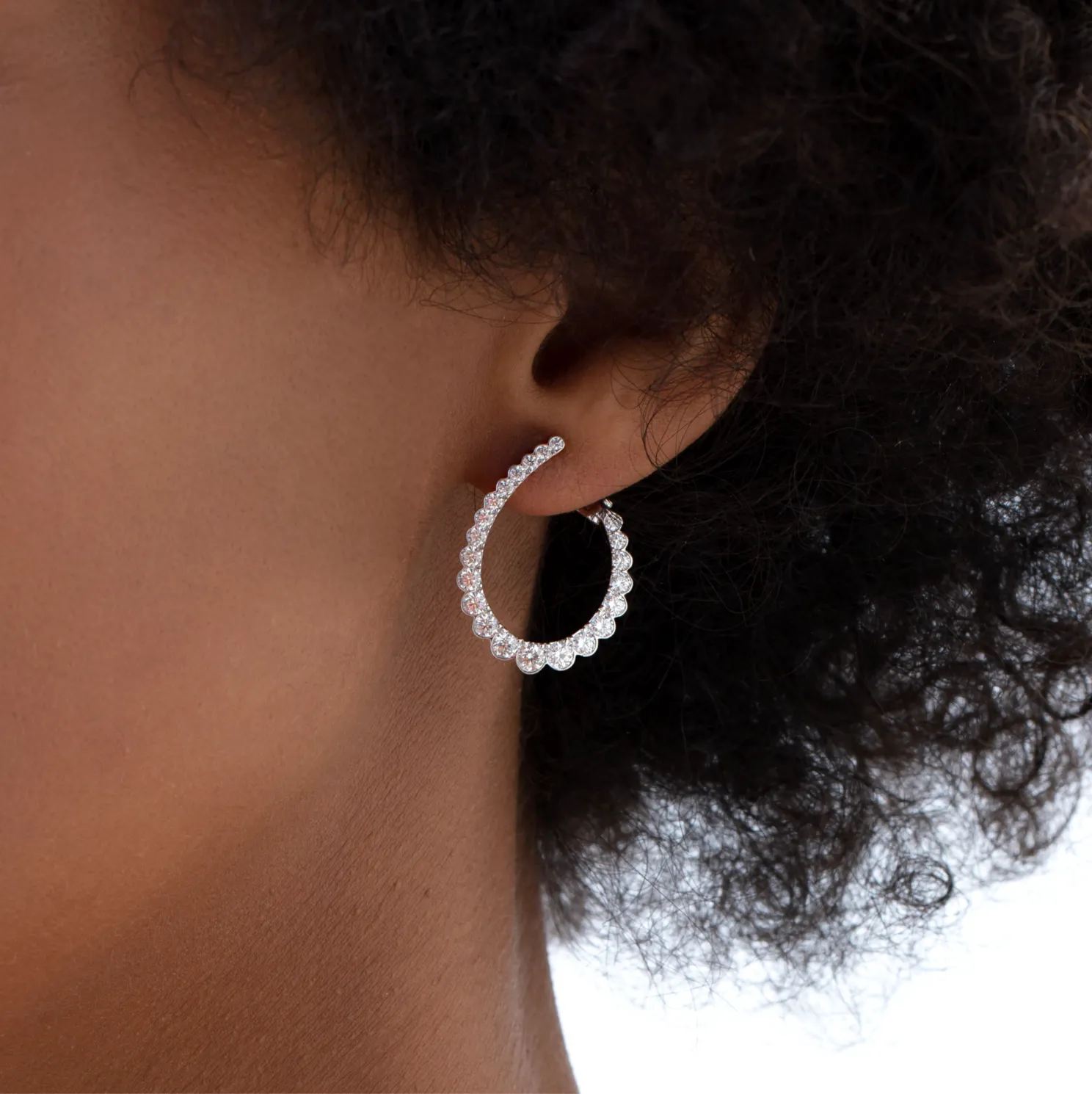 Copy of Aerial Regal Diamond Hoops (medium)