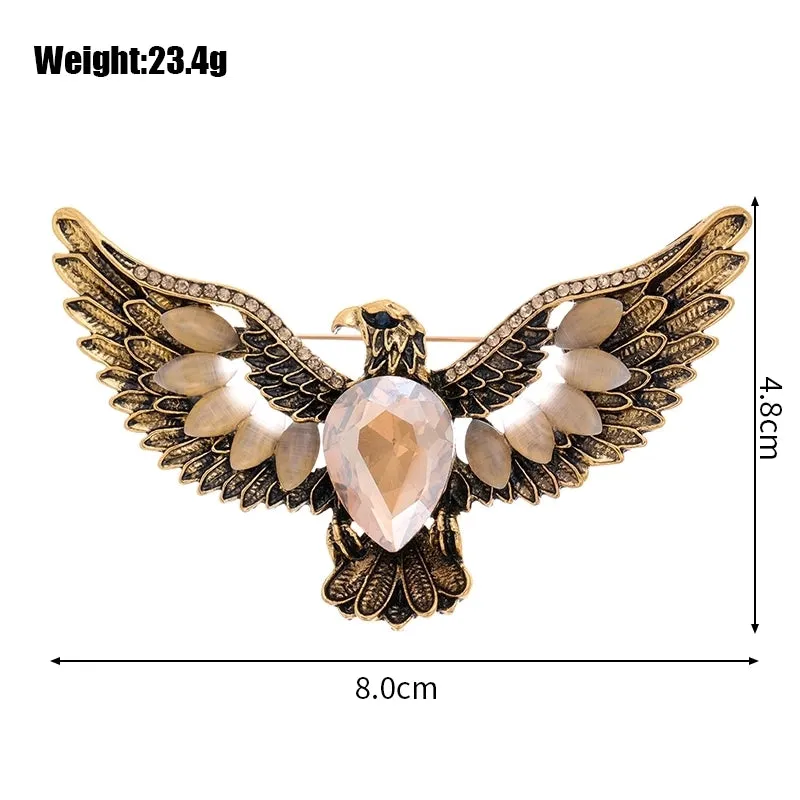 Elegant Retro Animal Alloy Rhinestones Unisex Brooches