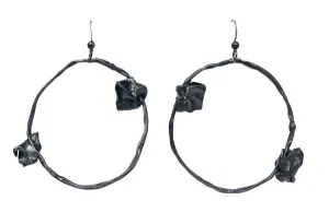 FOLD Round Hoop Earrings