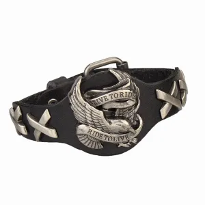 Genuine Leather Bracelets Cool Eagle fashion Men Women Bracelet Rock Punk Style Bracelet