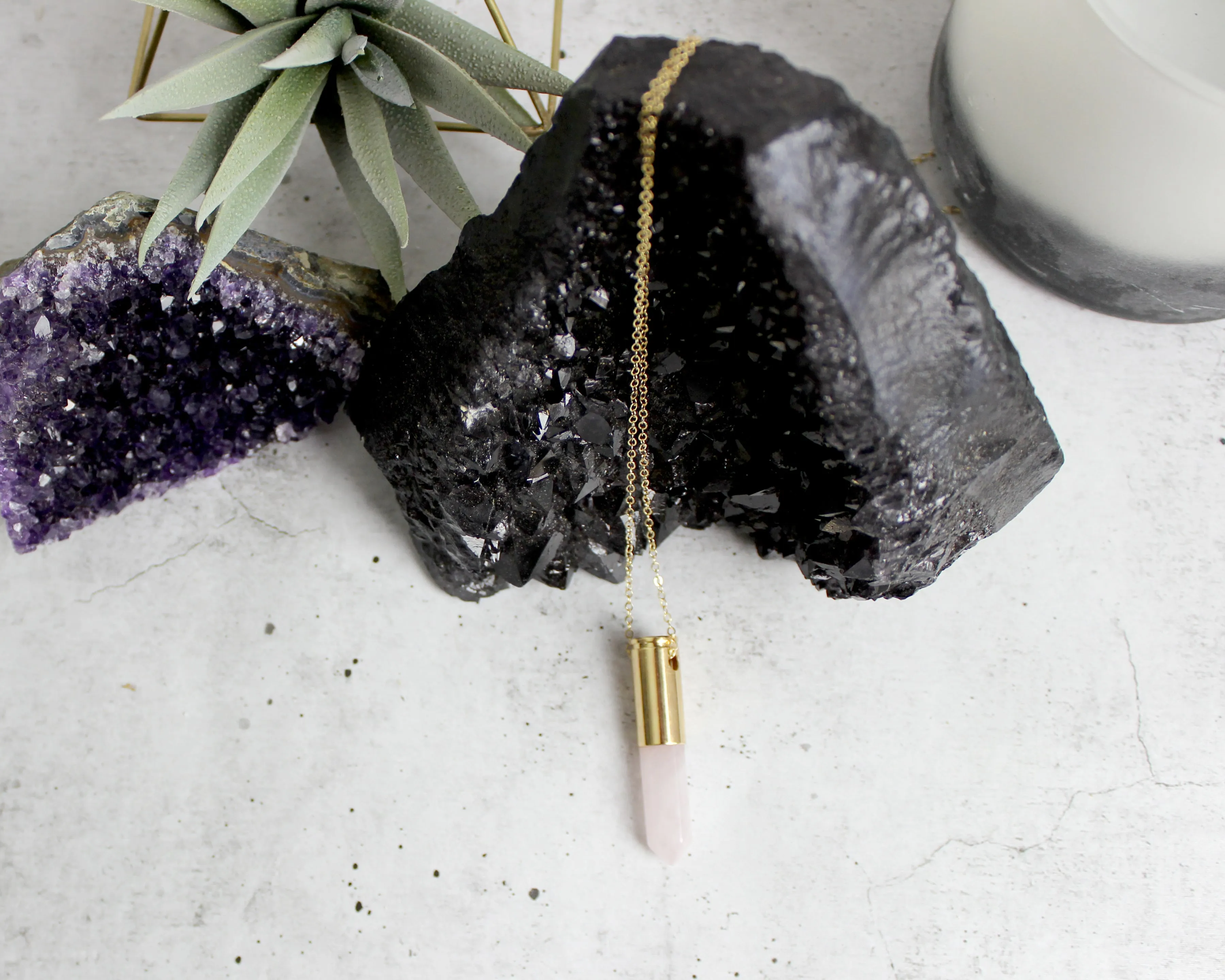 Give Life // Quartz Bullet Necklace, 925 Sterling Silver, A Modern Bohemian, Gifts // BH-N011