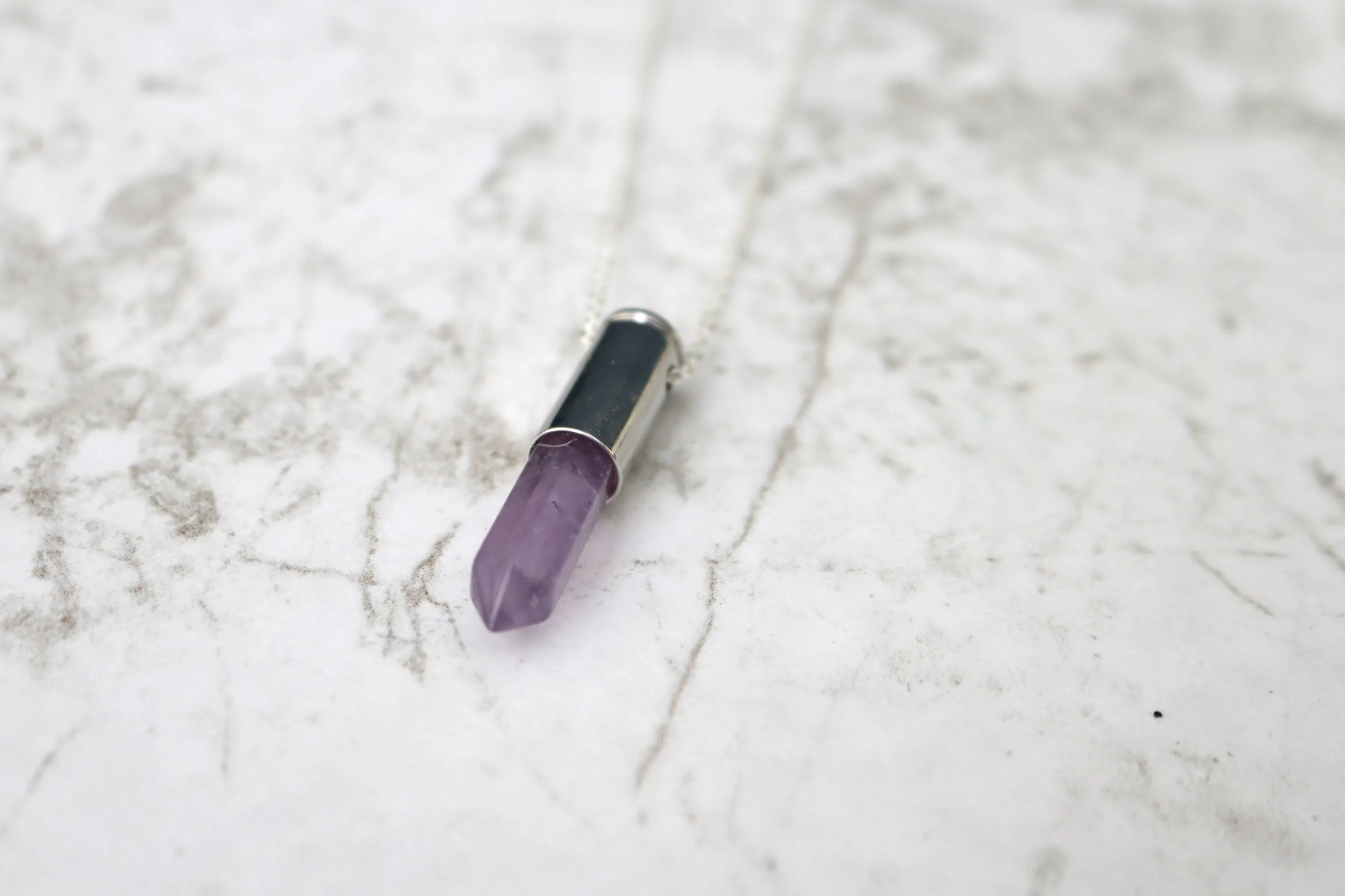 Give Life // Quartz Bullet Necklace, 925 Sterling Silver, A Modern Bohemian, Gifts // BH-N011