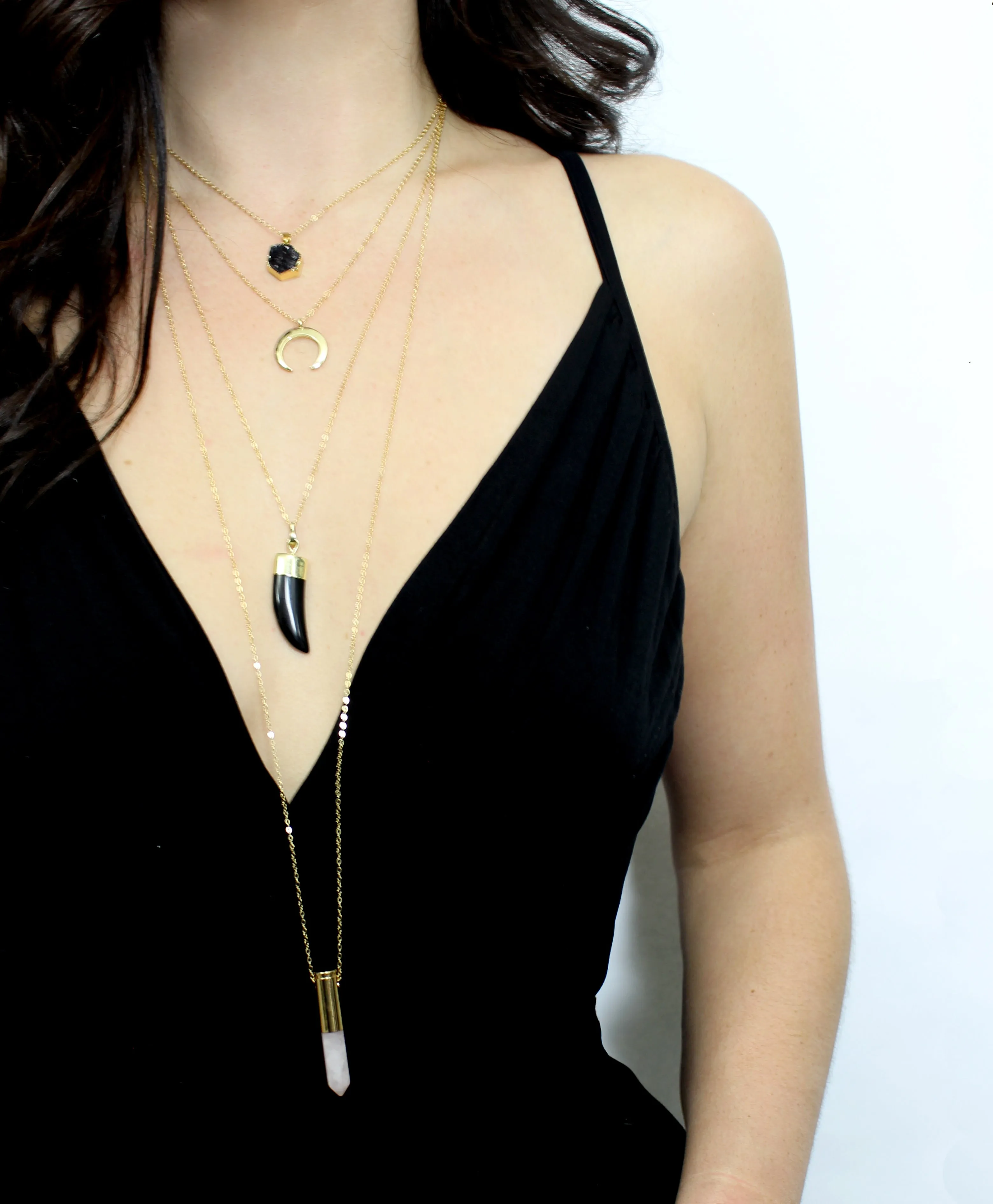 Give Life // Quartz Bullet Necklace, 925 Sterling Silver, A Modern Bohemian, Gifts // BH-N011