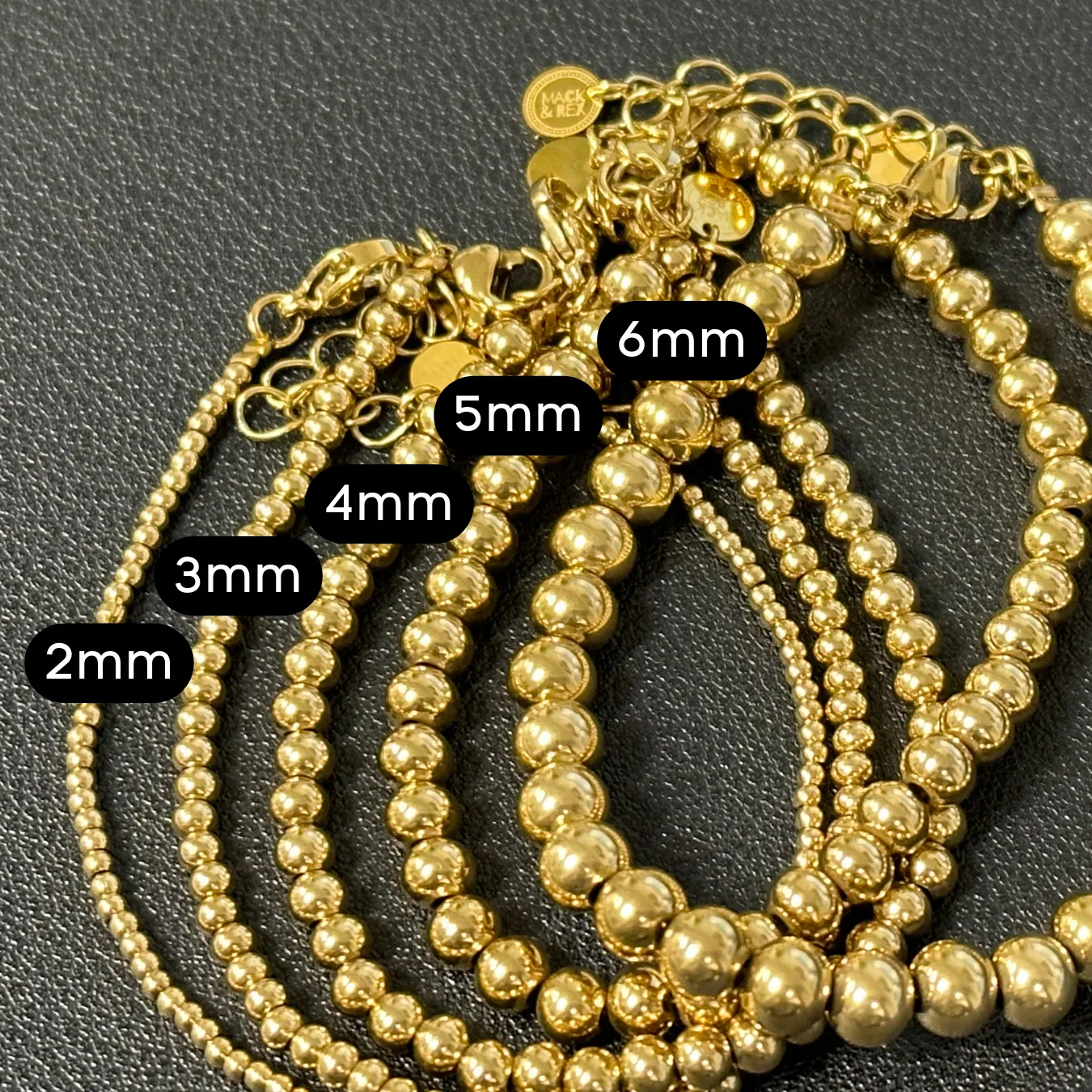 GOLD BALL BRACELETS - Stack or Individual