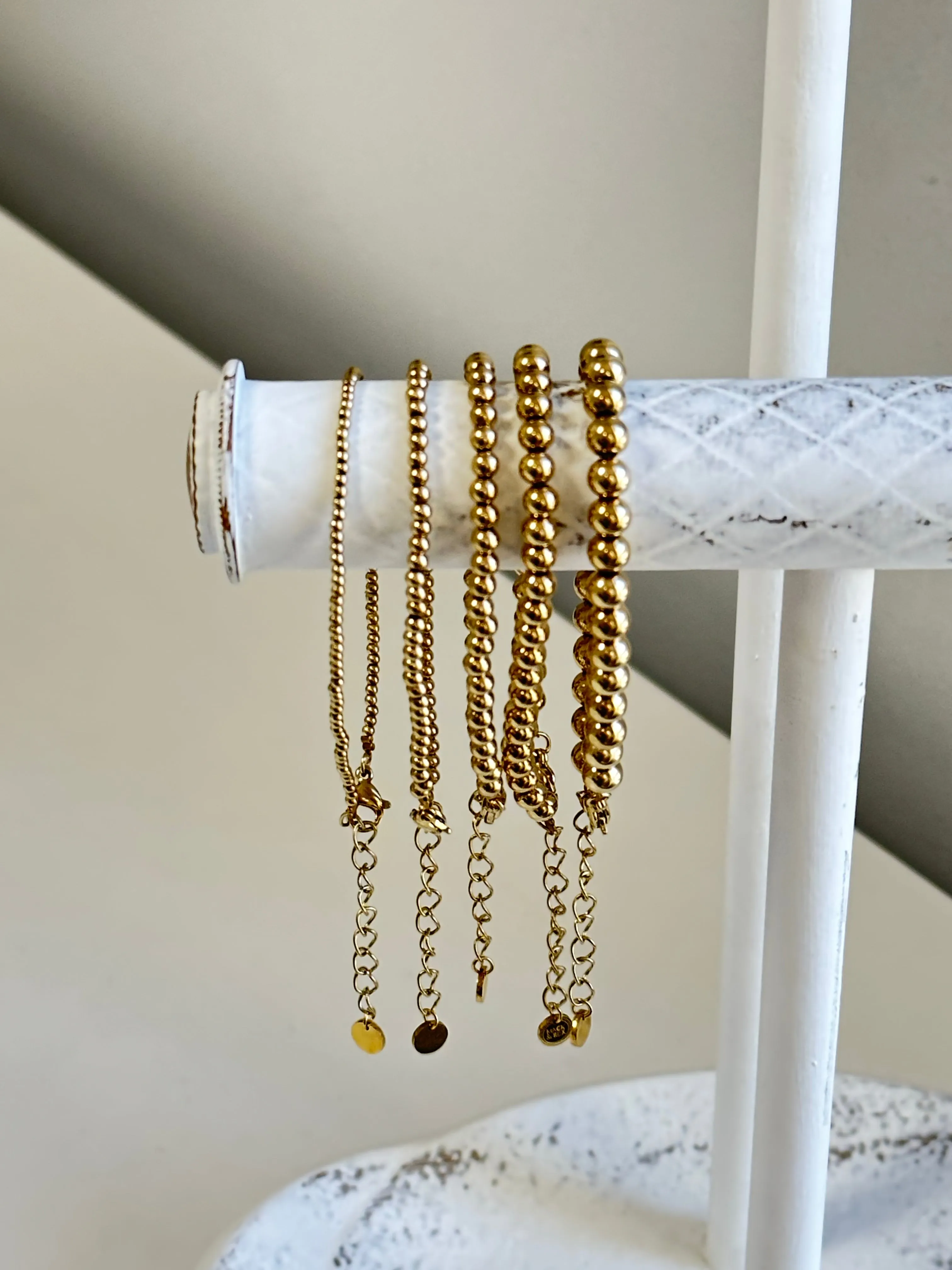 GOLD BALL BRACELETS - Stack or Individual