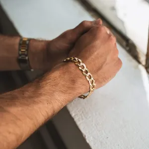 Gold Curb Link Bracelets