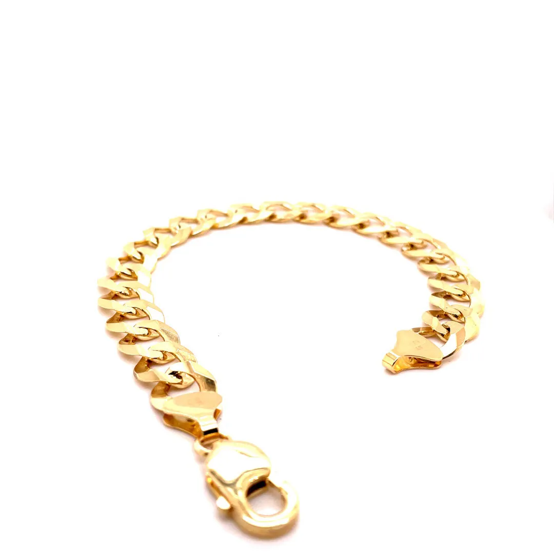 Gold Curb Link Bracelets