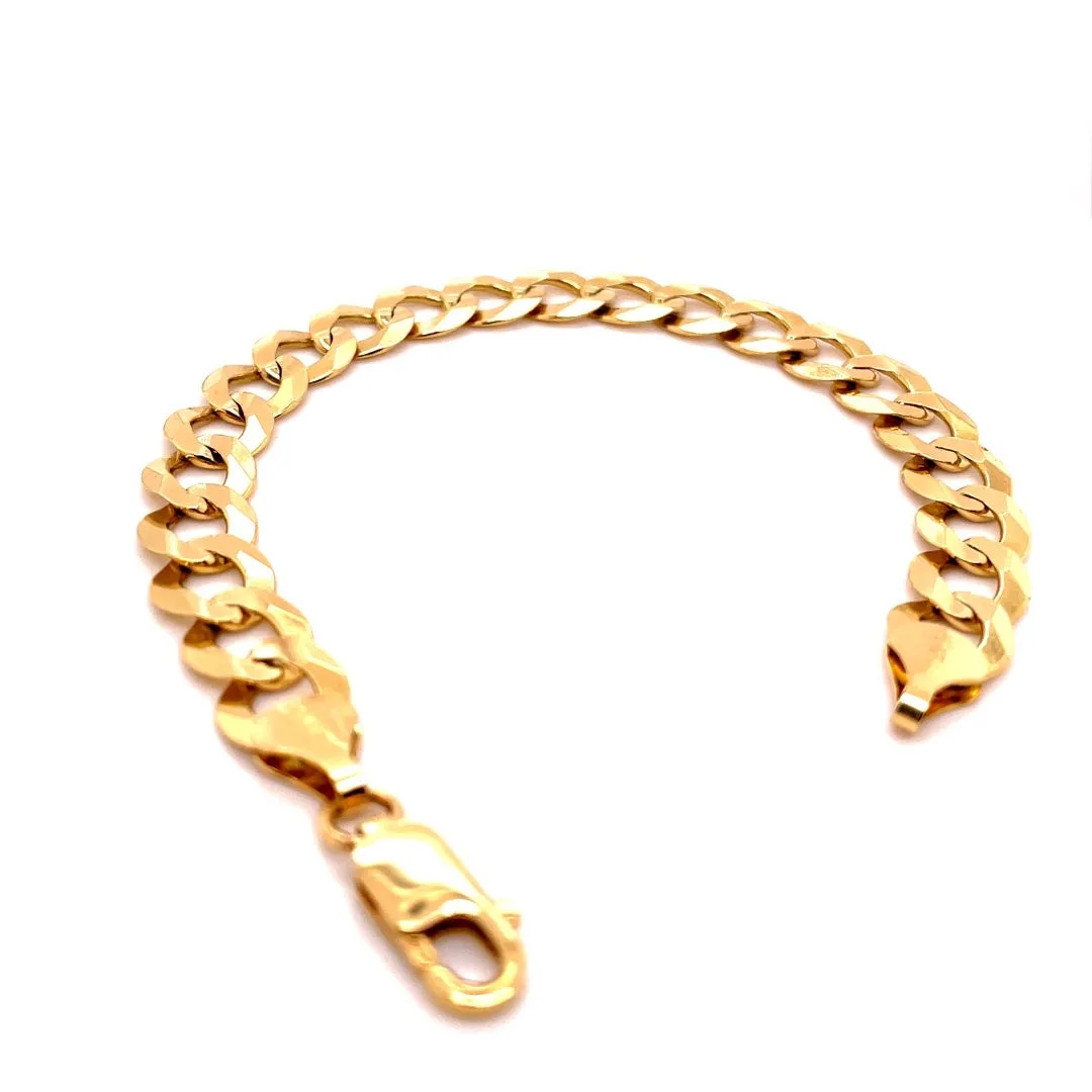 Gold Curb Link Bracelets