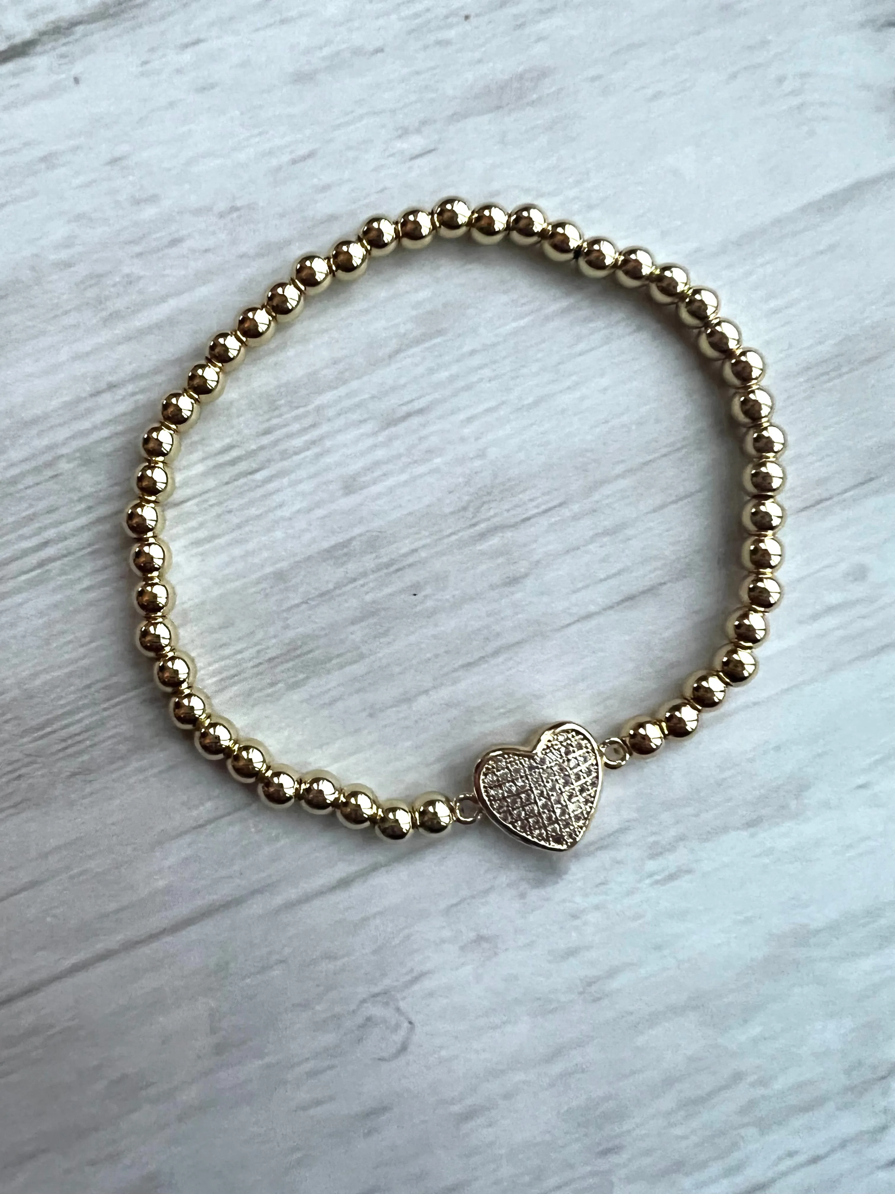 GOLD PLATED CRYSTAL BRACELET