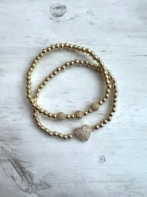 GOLD PLATED CRYSTAL BRACELET