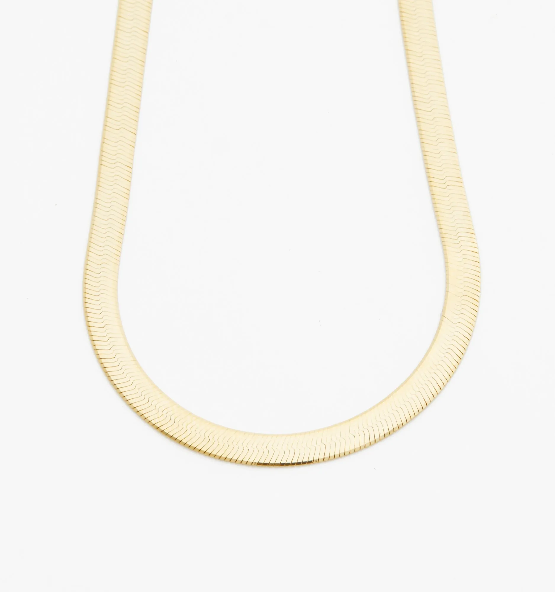 Herringbone Chain Necklace. 5mm