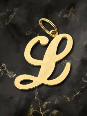 Initial Letter Jewelry Dog Tag - L