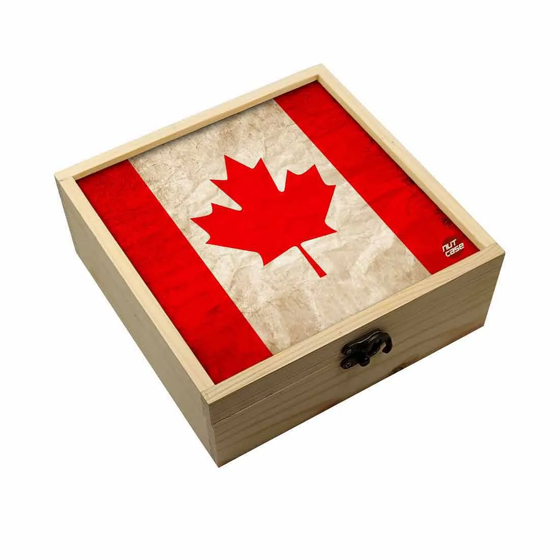 Jewellery Box Makepup Organizer -  Flag Of Canada