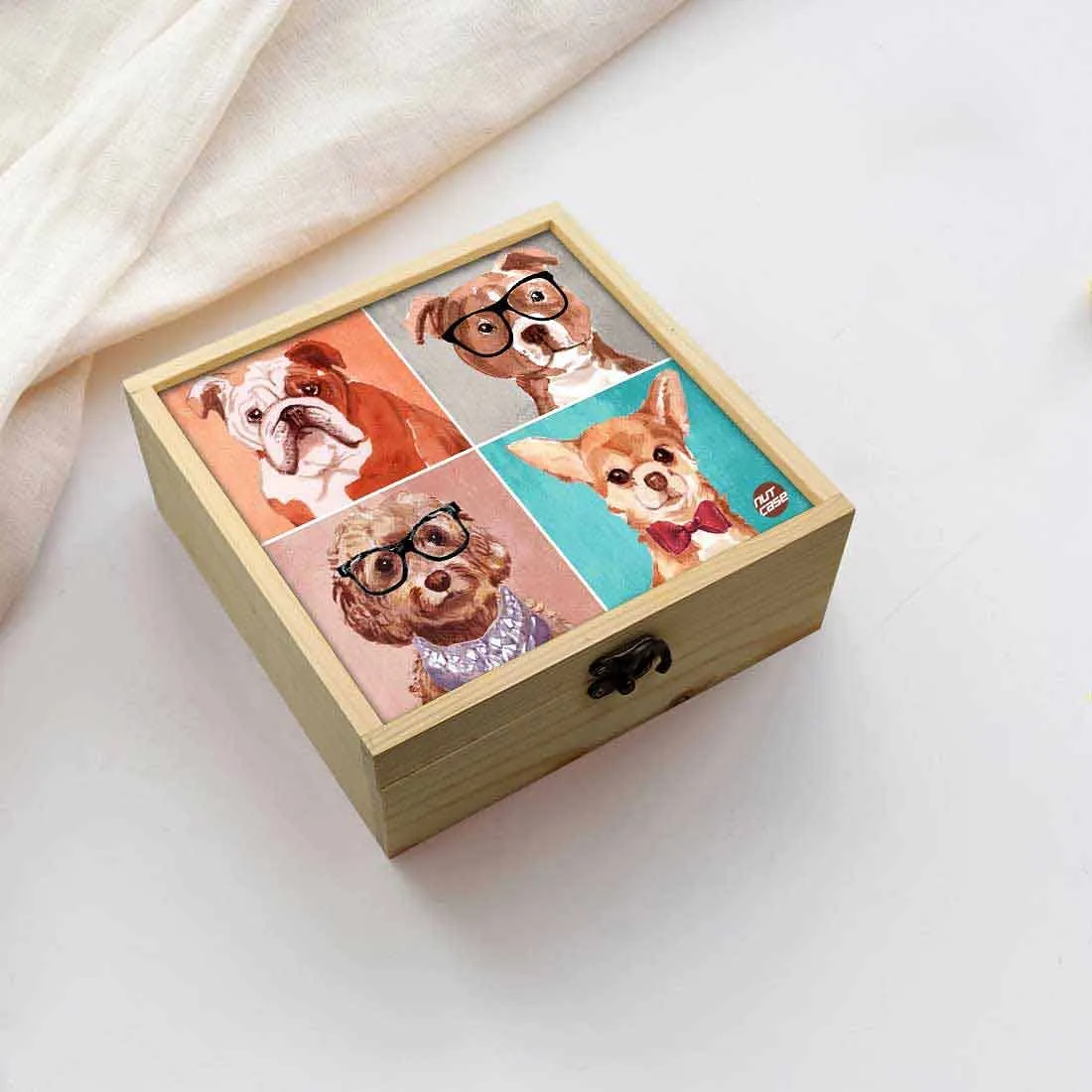 Jewellery Box Makepup Organizer -  Hipster Pitbull