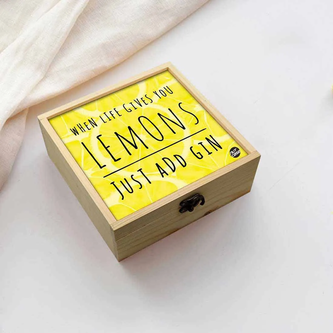 Jewellery Box Makepup Organizer -  Lemons Just Add Gin