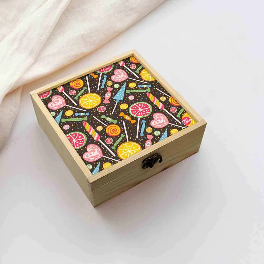 Jewellery Box Wooden Jewelry Organizer -  Colorful Candies