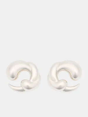 Large Serpent Hoops (MJAA2023LSH-SILVER)