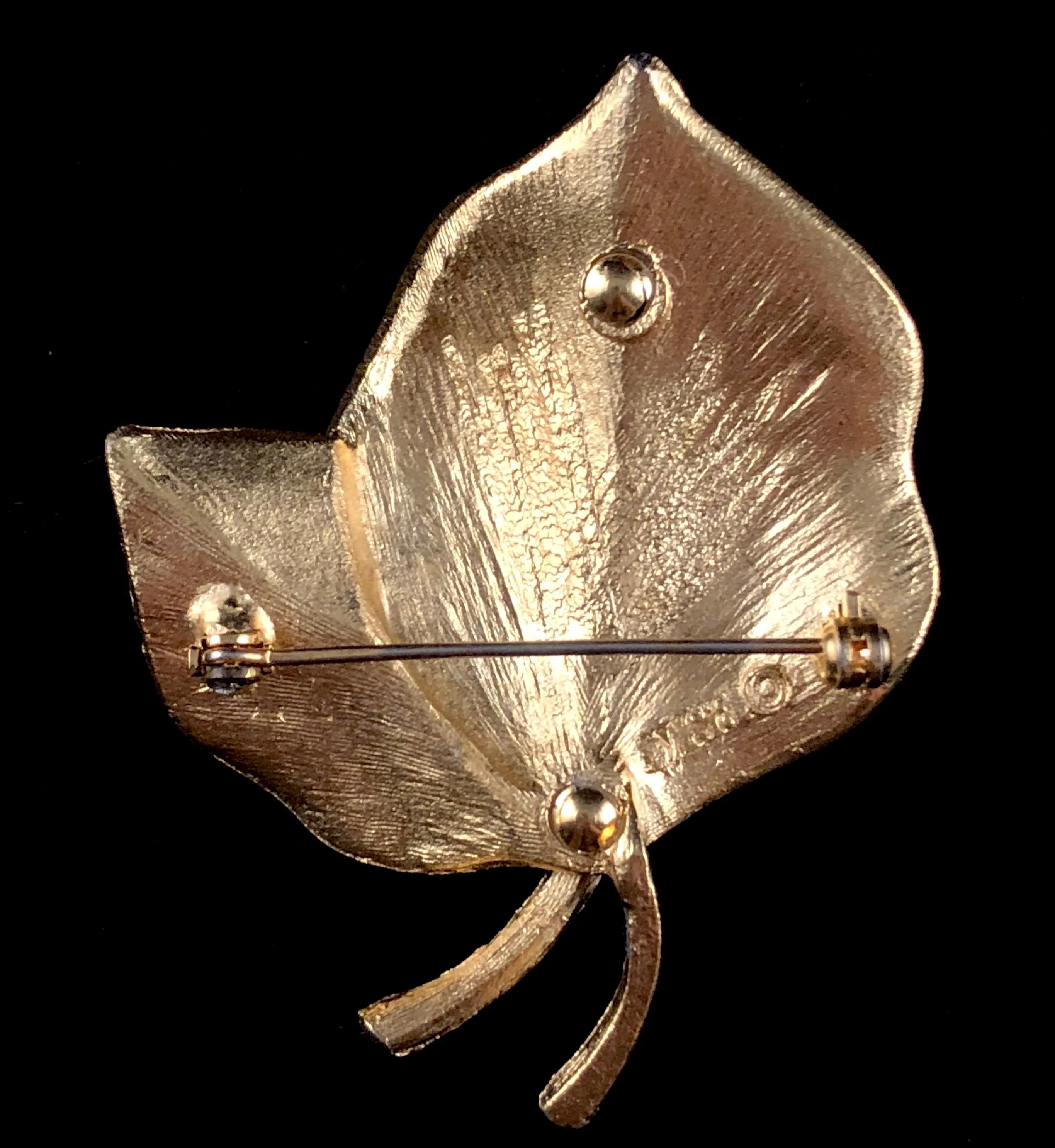 Late 50s/ Early 60s BSK Gold Leaf Brooch