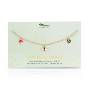 Lucky Feather Enamel Treasure Necklaces