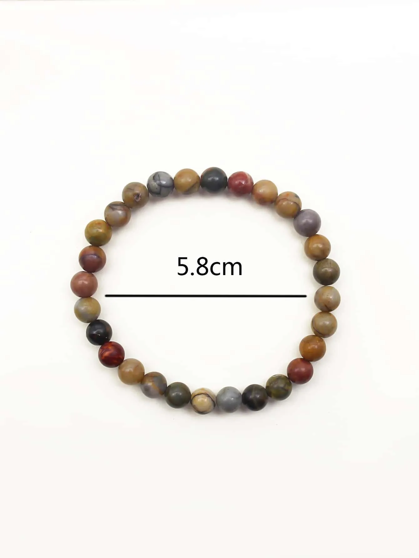 Men Beaded Bracelet Boho Crafted Creative Beads Design Stretchy Bracelet