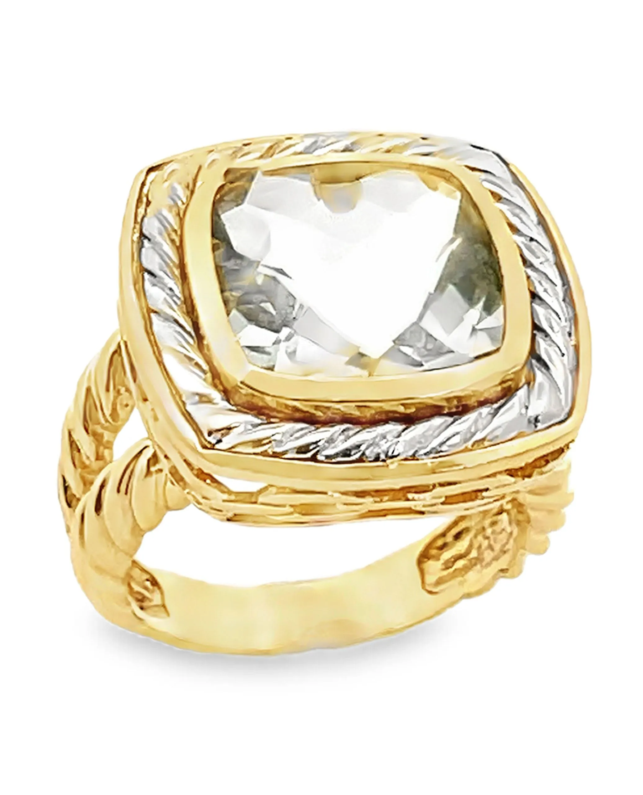 Mint Quartz Ring 9.10 Carats in 14k Gold