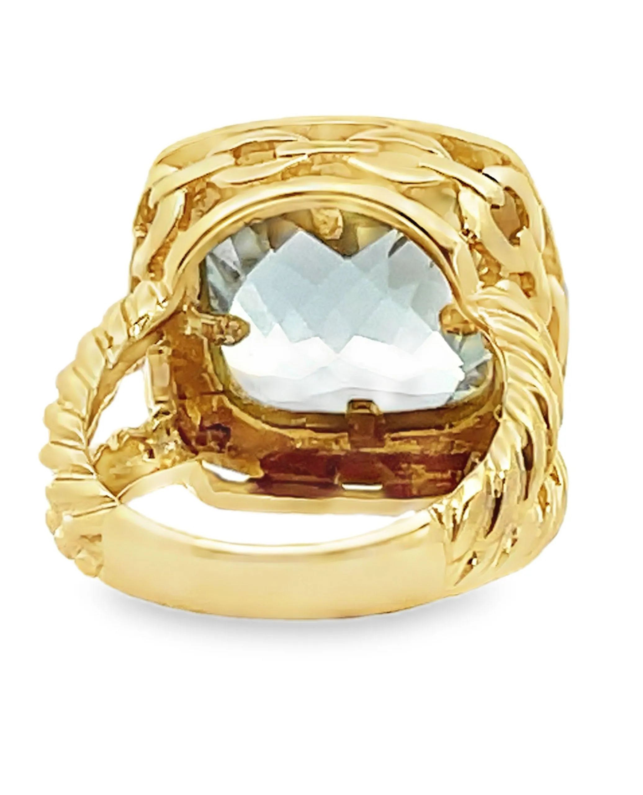 Mint Quartz Ring 9.10 Carats in 14k Gold