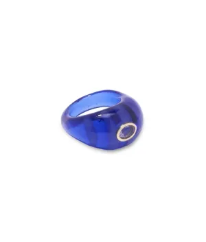 Monument Ring in Azure Blue Size 6