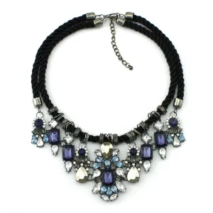 New Fashion Brand Jewelry Rhinestone Statement Necklaces & Pendants Necklace Women Gift