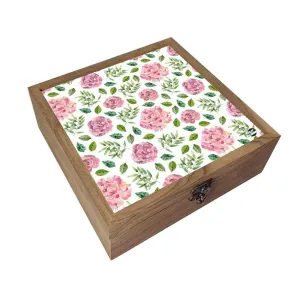 Nutcase Designer Jewellery Box for Wedding  - Unique Gifts -Pink Flower Pattern