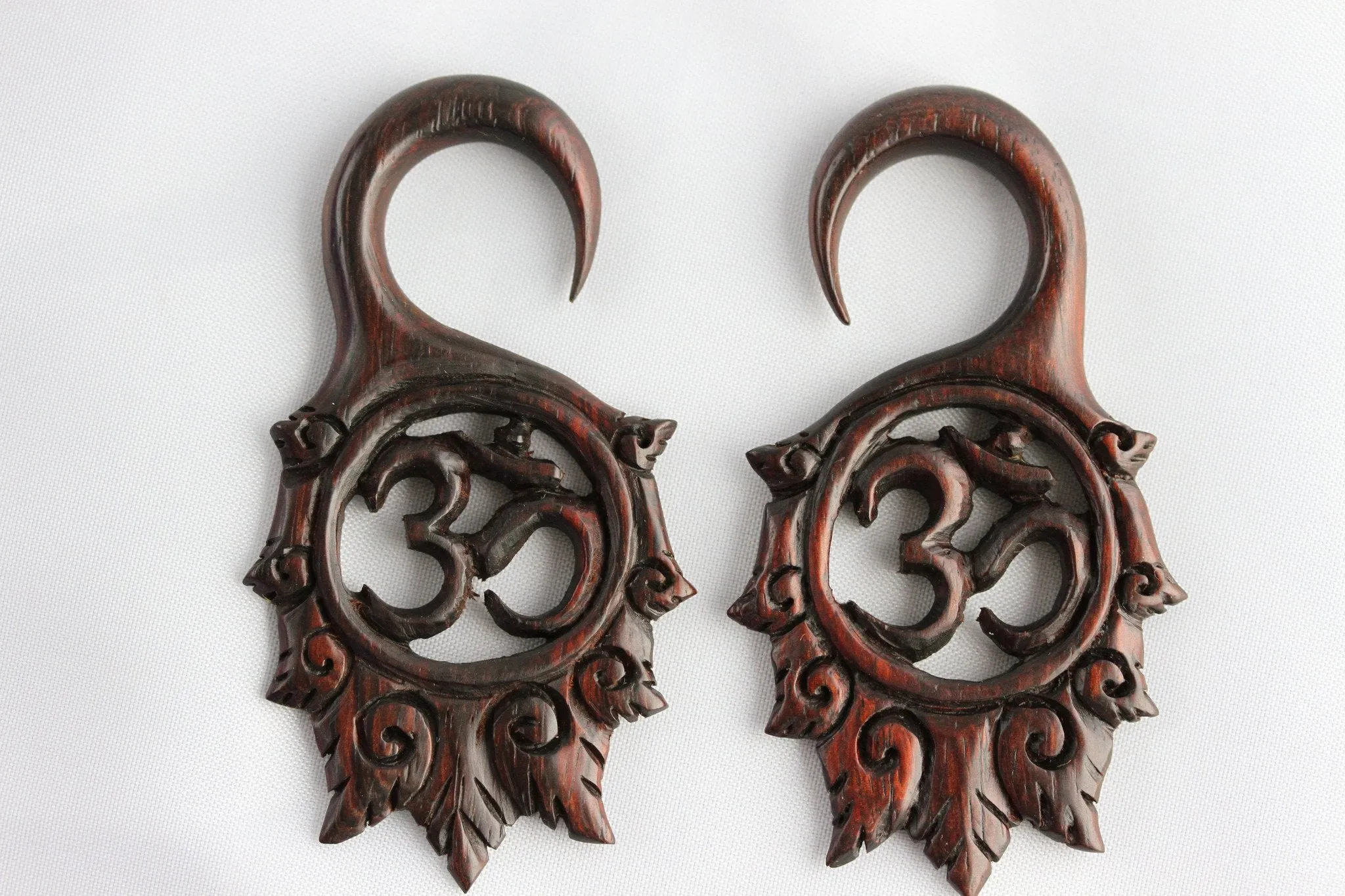 OM Earring Hangers for Stretched Ears (Pair) - D037