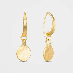 Organic Moon Earrings, Daira - Gold | By Lunar James