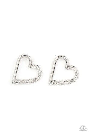 Paparazzi Earring ~ Cupid, Who? - Silver