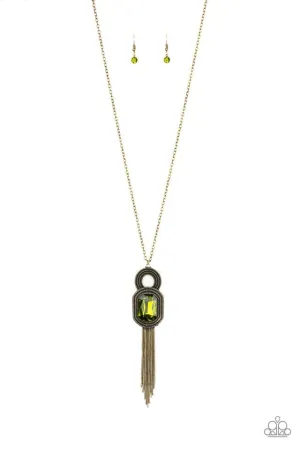 Paparazzi Necklace ~ A Good TALISMAN Is Hard To Find - Green